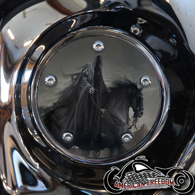Custom Timing Cover - Reaper On Horse - Click Image to Close